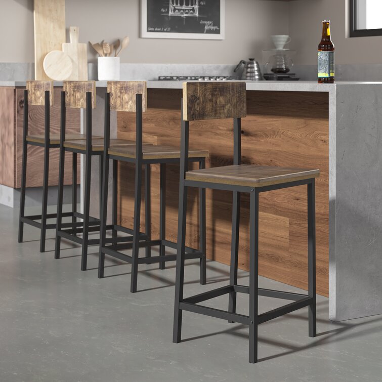 Counter stools wood and metal hot sale